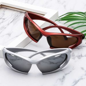 89175 Gafas de sol INS personalizadas estilo moderno Star Walk Show gafas de gato con montura grande