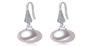 89 mm Boucles d'oreilles en eau de perle en eau douce naturelle de 89 mm.