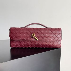 8A Designer Sacs Knot Intrecciato Metallic Leather Claking Long Handbags Fashion Fashion Gift Witret