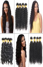 8A Vison Brésilien Vague Profonde Cheveux Bundles Trames 100 Non Transformés Vague D'eau Bundles Extensions Brésiliens Crépus Bouclés Vierge Humaine 4915308