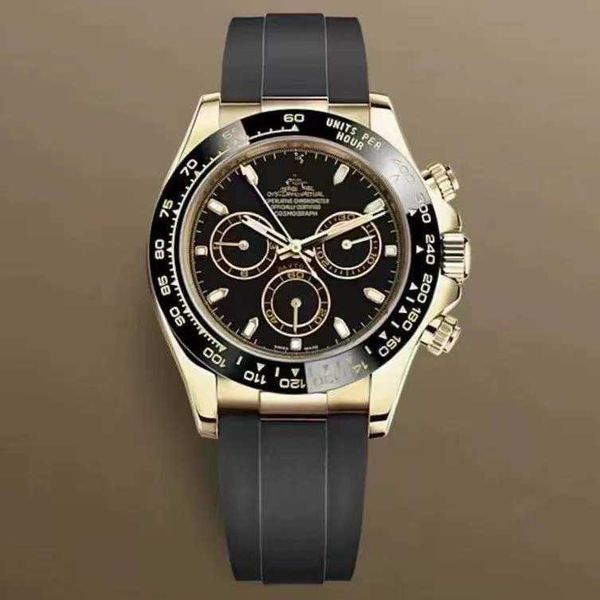 8A Qualité R olax montres boutique en ligne Pinces Trois Yeux et Six Aiguilles Montre Mécanique Hommes Ceinture En Acier Multifonctionnel Précision Classique Esprit