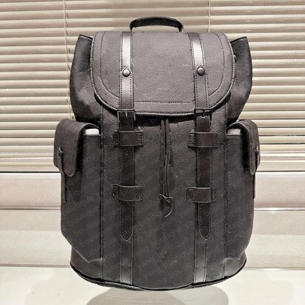 8A Dos tamaños Diseñador mochila en estampado negro en relieve en relieve mochila