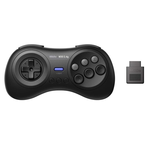 8bitdo M30 2.4G Manette de jeu sans fil Mega Gamepad pour Nintendo Switch pour PC Windows - Noir