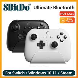 8BitDo - Ultieme draadloze Bluetooth-controller-gamepad met oplaadstation voor switch-pc Windows 10 11 Steam Deck 240119