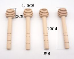 8cm 10 cm 10 4 cm Mini de madera de madera Stick Stick Dippers Dippers Suministro de suministro de cuchara de cuchara de miel Stick2286720
