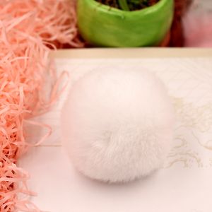 Bola de peluche artificial de 8cm suministros artesanales de bricolaje regalos de prenda de coser accesorios de decoración de tela de piel sintética bolas de pompom