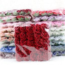8cm Grande Rose Fleur Artificielle pour la Fête De Mariage Home Office Decor Faux Rose Fleur 16cm Tige Mer Saint Valentin Décorations 220815