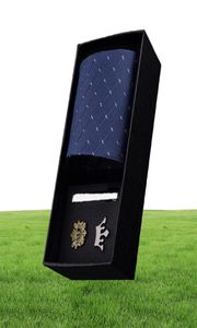 Conjunto de corbata de 8cm para hombre, broche de corbata, pin, clip de corbata, conjunto de corbata, gemelos, regalo en caja, accesorio de moda 9675737