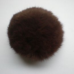 Boule de fourrure de lapin ronde de 8cm, plusieurs couleurs, accessoires entiers, lot de 50 pièces, pompons, expédition rapide et express, 302u