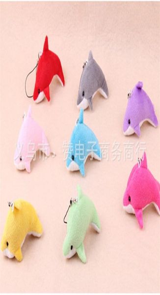 8CM peluche petit poisson en peluche beaux jouets petit dauphin multicolore mini baleine pendentifs de téléphone portable cadeau 1 1cz K23228454