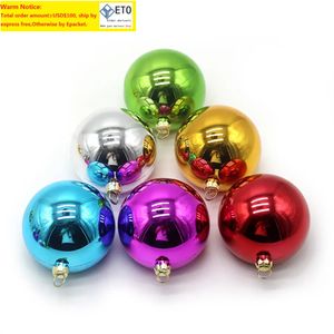 8cm sublimation boule de noël ornements arbre de noël incassable bricolage ornements blancs suspendus colorés pour la décoration de fête artisanat