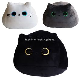 Peluche de gato negro y blanco de 8cm, Animal relleno, muñeco de dibujos animados suave y dulce, almohada para regalo de cumpleaños, cojín, peluche Kawaii bonito