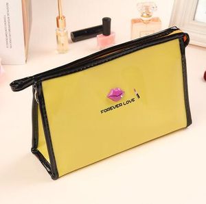 8 kleuren 23.5 * 8 * 15.5 cm lip waterdichte cosmetische tassen dames Dagelijkse transparante reis make-up case toilettas waszakje