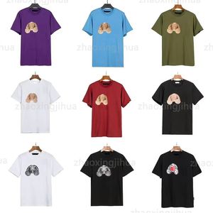 concepteurs d'été t-shirts plam t-shirts pour hommes femmes anges graffiti à jet d'encre lettre concepteurs d'impression chemises tops mans coton retour lettre chemise shorts t-shirts à manches