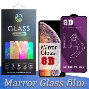 8D Schoonheid Spiegel Gehard Glas Telefoon Screen Protector film Voor iphone15 14 13 12 MINI 11 pro max SE XR X XS 8 7 6 met doos