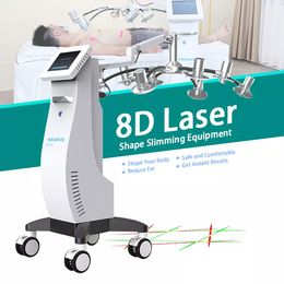 8D Lipolaser Machine Nieuwe upgrade MaxLipo Green en Red Color Laser Weightloss Lipo Lasers 532 635 nm koud dubbele laser lichaamsvorm afslankvet Vet Redes