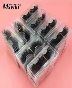 8D Boîte d'emballage en vrac Natural Long 25 mm 5d 3D Mink Lashs Whole Beauty Fals Fellashs Extension Makeup Tools5953198