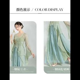 8dgz Stage Wear Chinese Classical Danse Robe Flux Chinois Style Half Jirt Murffon Style Performance Performance Costume D240425