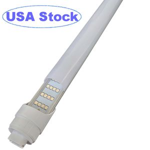 8ft LED -lampen Licht - 144W 6500K, Clear Cover, R17D/HO Base, 18000lm, 300 W Equivalent Fluorescerende Tubes F96T12/DW/HO Dual -Ended Powered, Ballast Bypass Crestech168