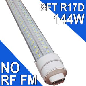 8Ft Led-winkelverlichtingsarmatuur, 8 voet 144W 8 'garagelicht 96'' T8 geïntegreerde LED-buis, koppelbare led-lampen plafondgaragemagazijnen, plug-and-play opbouwmontage usastock