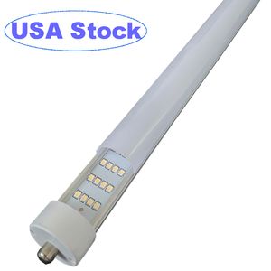 Tubes LED de 8 pieds, 144W 18000lm 6500K, ampoules LED T8 FA8 à une broche (remplacement d'ampoules fluorescentes LED 300W), 4 rangées, couverture laiteuse givrée à double extrémité oemled