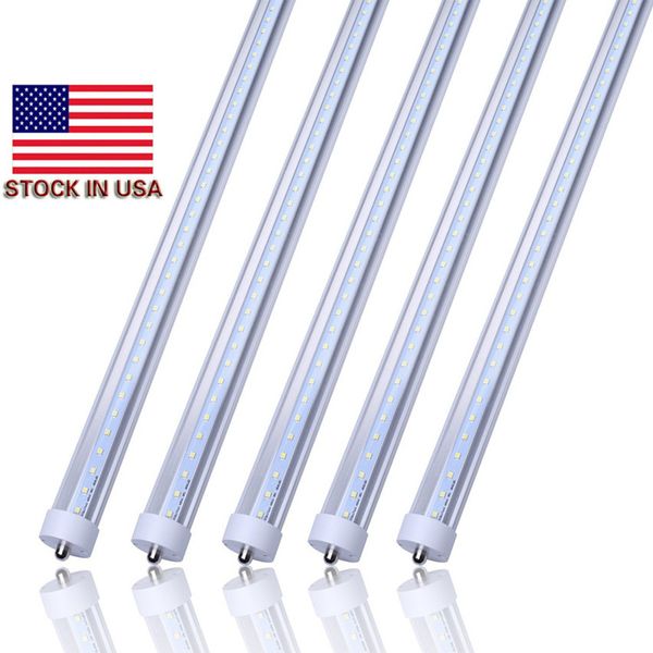 Luces de tubo LED de 8 pies fa8 8 pies de un solo Pin 36W T8 tubos fluorescentes LED bombillas de 96 