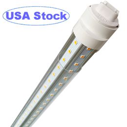 8Ft R17D Tube LED, F96t12 HO 8 Pieds Ampoules LED, 96'' 8ft LED Shop Light Remplacent les Ampoules Fluorescentes T8 T12, Entrée 100-277V, 9000LM, Blanc Froid 6000K, Lentille Claire usalight