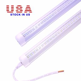 8ft T8 LED Cooler Tube Lights 2835 Hoge helderheid Geïntegreerde LED's Buizen Dubbele Kanten TL-lichten