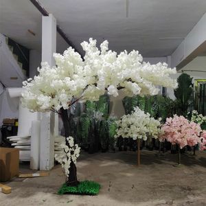 8FT Grand Énorme Fleur Artificielle Paysage Cerisier Pour Jardin En Plein Air Souhaitant Arbres Guide De Mariage Accessoires Décoration