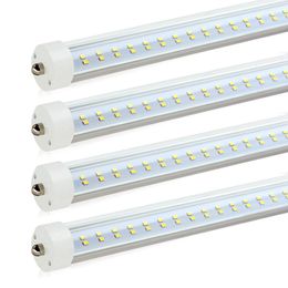 8ft V-vormige enkele pin FA8 LED-buis 72W Dubbele zijkanten SMD 2835 LED-WINKEL LICHT 150 W fluorescerende buizen vervangen 25-pack