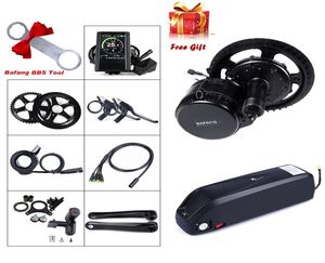 8fun BBS02 BBS02B BAFANG 48V 750W MIDDRIJDING KIT MOTOR Elektrische fietsconversiekit 48V 12AH Bike Batterij Samsung Cell5961955