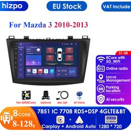 8G + 128G Android 12 Autoradio Speler voor Mazda 3 2010 2011 2012 2013 Autoradio GPS Navigatie WIFI RDS IPS Multimedia Stereo 2din