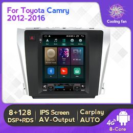 8G Android 11 Car DVD Radio Multimedia Video Player voor Toyota Camry 2012-2017 Tesla Style 2 Din Navigation GPS 4G WiFi CarPlay BT BT