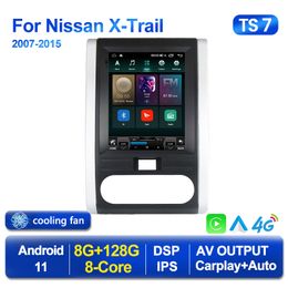 8G Android 11 Car DVD Radio Stereo voor Nissan X-Trail 2 T31 XTrail 2007-2015 Multimedia Player GPS Navigation CarPlay Auto WiFi 4G