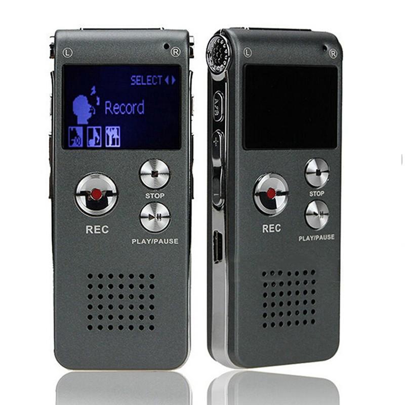 8 GB Digital Voice Recorder z wyświetlaczem LCD przenośnym mini Dyktaphone Pen Nagrywanie telefonu z odtwarzaczem MP3
