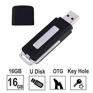 Memoria de 8 GB Grabación de voz Mini grabadora de audio de sonido digital 2 en 1 Disco USB Formato WAV Grabadora de controlador flash USB 70 horas de grabación con batería recargable PQ131