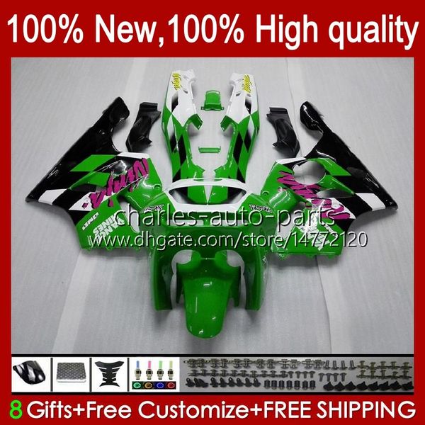 Carrosserie Pour KAWASAKI NINJA ZX-6R ZX600C ZX 6R 636 600CC 600 CC 94-97 Corps 50HC.8 vert noir stock ZX-636 ZX600 ZX 6 R ZX636 1994 1995 1996 1997 ZX6R 94 95 96 97 Kit de carénage