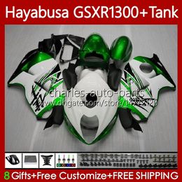 1300cc Hayabusa voor Suzuki GSX-R1300 GSXR-1300 GSXR 1300 cc 74NO.99 GSXR1300 1996 1997 1998 1999 2000 2001 GSX R1300 2002 2003 2004 2005 2006 2007 Fairing Metal Green Blk