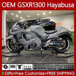 Injectielichaam voor Suzuki Glanzend Gray Blk Hayabusa GSXR-1300 GSXR 1300 CC 2008 2019 77NO.311 GSX-R1300 GSXR1300 08 09 10 11 12 13 1300CC GSX R1300 14 15 16 17 18 19 OEM FACKING