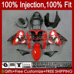 Lichaam voor Kawasaki Factory Red ZX900 ZX9 R ZX 9R ZX9R 98 99 00 01 55HC.9 900CC 98-99 ZX 9 R 900 ZX-9R 1998 1999 2000 2001 ABS FACKINGSKIT