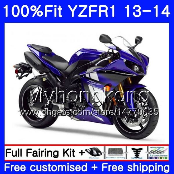 Cuerpo de inyección para YAMAHA YZF 1000 YZF R 1 YZFR1 2013 2014 242HM.0 YZF-1000 YZF R1 YZF1000 YZF-R1 13 14 Kit de carenado completo