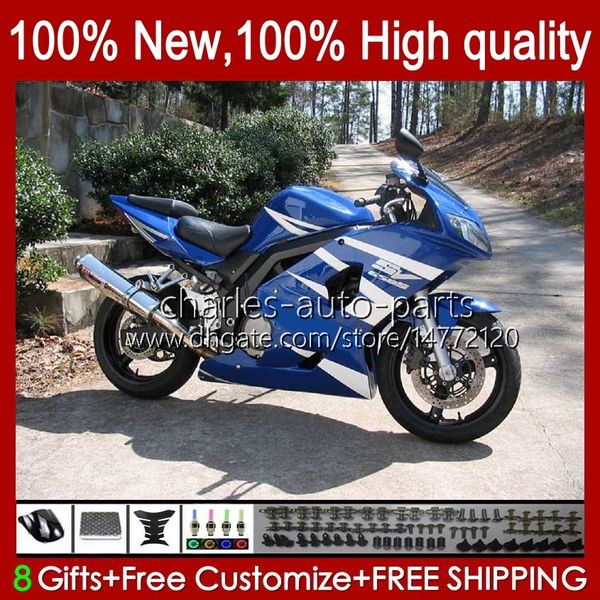 Corps pour SUZUKI SV 650S 1000S 03 04 05 06 07 08 09 10 11 12 13 22HC.62 SV650 1000 S bleu usine SV1000S SV650S 2003 2004 2012 2013 Carénage