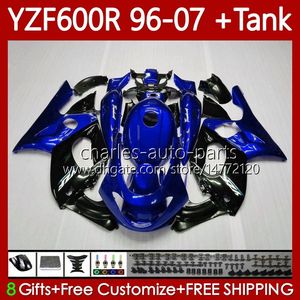 Carrocería para YAMAHA YZF600R Thundercat YZF-600R YZF600 R CC 600R 86No.119 YZF600-R 1996 1997 1998 1999 2000 2001 600CC 2002 2003 2004 2005 2006 2007 Carenado azul brillante