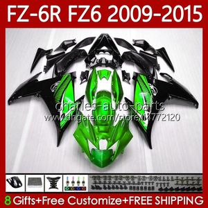 Moto Lichaam voor Yamaha FZ6 FZ 6 R N 600 6R 6N FZ-6N 09-15 Carrosserie 103NO.211 FZ600 FZ6R FZ-6R 09 10 11 12 13 14 15 FZ6N 2009 2010 2011 2012 2013 2014 2015 OEM-vals lichtgroen