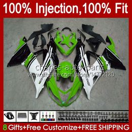 OEM-lichaam voor Kawasaki Ninja ZX-636 ZX-6R ZX600 ZX 6R 6 R 636 600 CC 12NO.138 ZX6R 13 14 15 2016 2017 2018 600CC ZX636 2013 2014 2015 16 17 18 Injectie Verklei Groene Voorraad