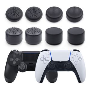 8in1 8pcs/set Black Silicone Thumb Stick Grips Cover For PS5 PS4 Gamepad For Xbox one Controller Analog Joystick Grip Caps Extender High Quality FAST SHIP