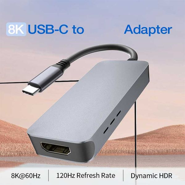 HUB 8IN1 USB-C - 0307 Connects TV du moniteur de projecteur activé, etc.