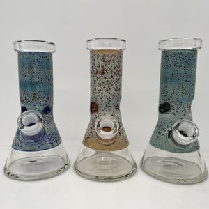 8 Inch Beker Zilver Fumed Beaker Glassbong Dab rig Waterpijp Roken Pijp Waterpijp