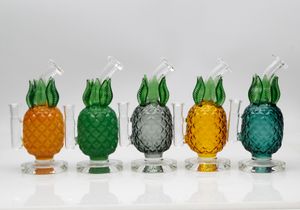 8 inch bong glazen waterpijp ananas 5 kleuren percolator 14 mm joint met kom