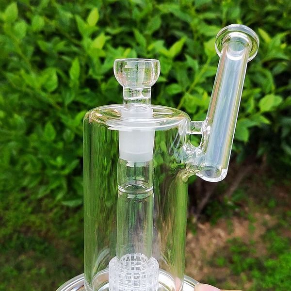 8Inch Glass Bongs 18mm Femelle Joint Mobius Narguilés 5mm Épaisseur Sidecar Conduites D'eau Tambour Perc Huile Dab Rigs Pour Fumer Des Pipes Avec Logo MB01